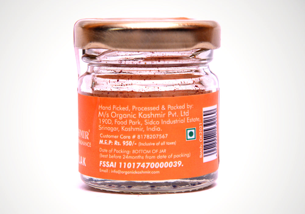 Saffron Powder (Tilak) ORGANIC KASHMIR®